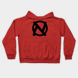 Jewish Anarchist Symbol (DIY Style) Kids Hoodie